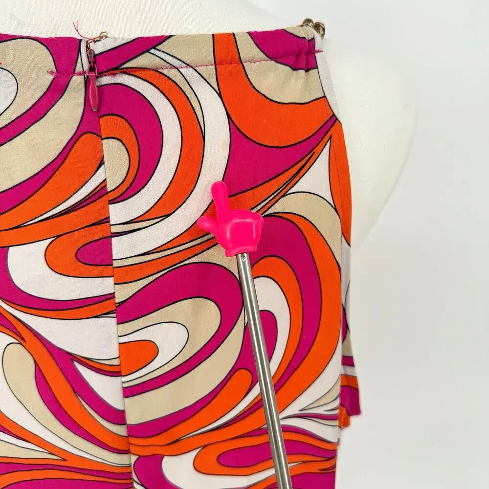 Michael Kors Psychedelic Gold Chain Sleeveless Top L-XL AS-IS* Party Going Out